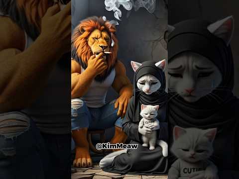 القط كيوتي مات بسبب السجاير والنهاية كانت صادمة  كرتوناطفال  ضحك قصص اطفال قصص