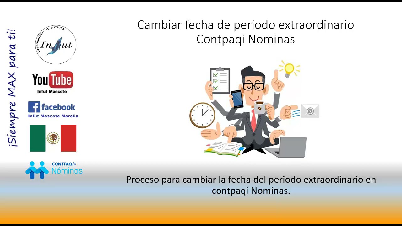 Cambiar fecha de periodo extraordinario Contpaqi Nominas - YouTube
