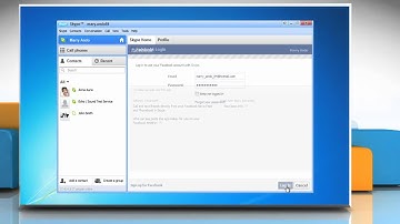 How to connect your Facebook® account with Skype®