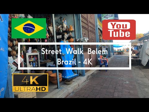 🇧🇷 Street Walk Belém - Brazil - 4K