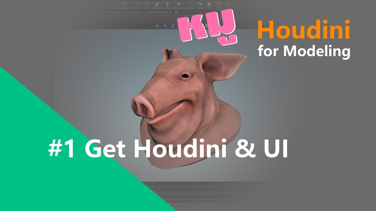 หมู Houdini for Modeling ep01 - YouTube