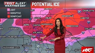 North Georgia Under Winter Storm Watch Significant Ice Possible