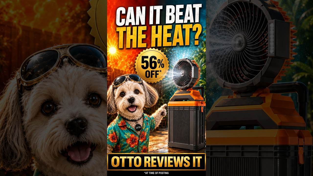 Otto Reviews It — Portable Misting Fan Review: 14L Tank, 60-Hour Runtime & 56% Off?