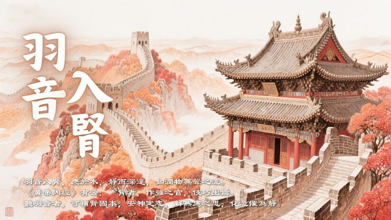 羽音療癒｜久坐耗腎者必聽・補腎強身・安神定志・化解恐懼焦慮的自然能量音樂｜Asian Relaxing Music - Yu Tone