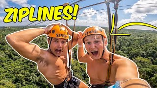 Prøver KÆMPE ZIPLINES over MEXICOS JUNGLE!!