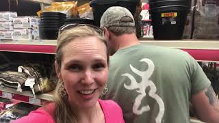 Date nite at Tractor Supply! Goats are almost here!