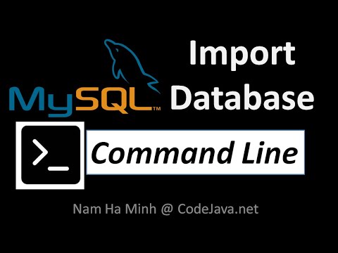 Video: Hvordan Importere Mysql-databasen