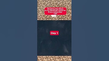 Breaking a block for every subscriber I get | Day 1 | #minecraft #shorts