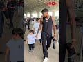 Hardik pandya reacts as his son agastya screams at airport shorts hardikpandya