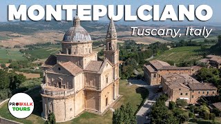 Montepulciano Walking Tour  4K  With Captions  Prowalk Tours