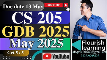 CS 205 GDB Solution 2025/ CS205 GDB 2025 / CS205 GDB Solution Spring 2025/ CS 205 GDB 2025 Solution