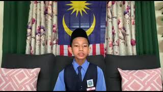 Ucapan Ketua Murid(Muhammad Izzat) sempena pelancaran bulan kemerdekaan sk keratong 10