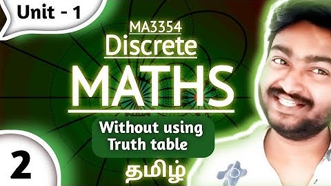Without using Truth table Problem in Tamil MA3354 Discrete Mathematics in Tamil Engineering Sem 3