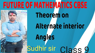 theorem  prove that alternate interior angles are equal.