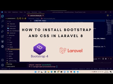 Learn How to install CSS 3 and Bootstrap 4 in Laravel 8