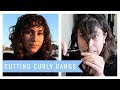 DIY Cutting Curly Bangs