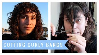 DIY Cutting Curly Bangs