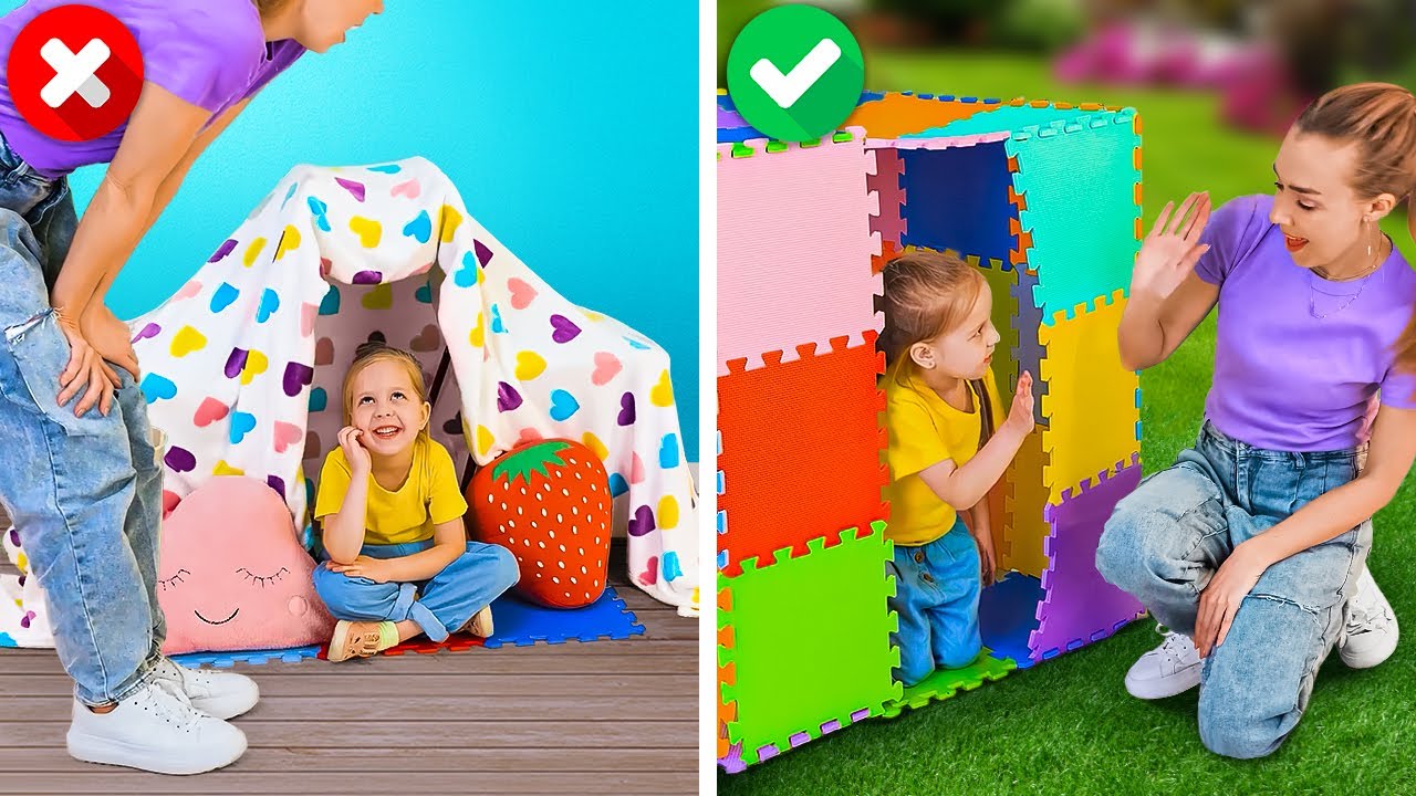 DIY PLAYHOUSE! | Smart Parenting Hacks For Clever Parents And Cute DIY Projects With Kids