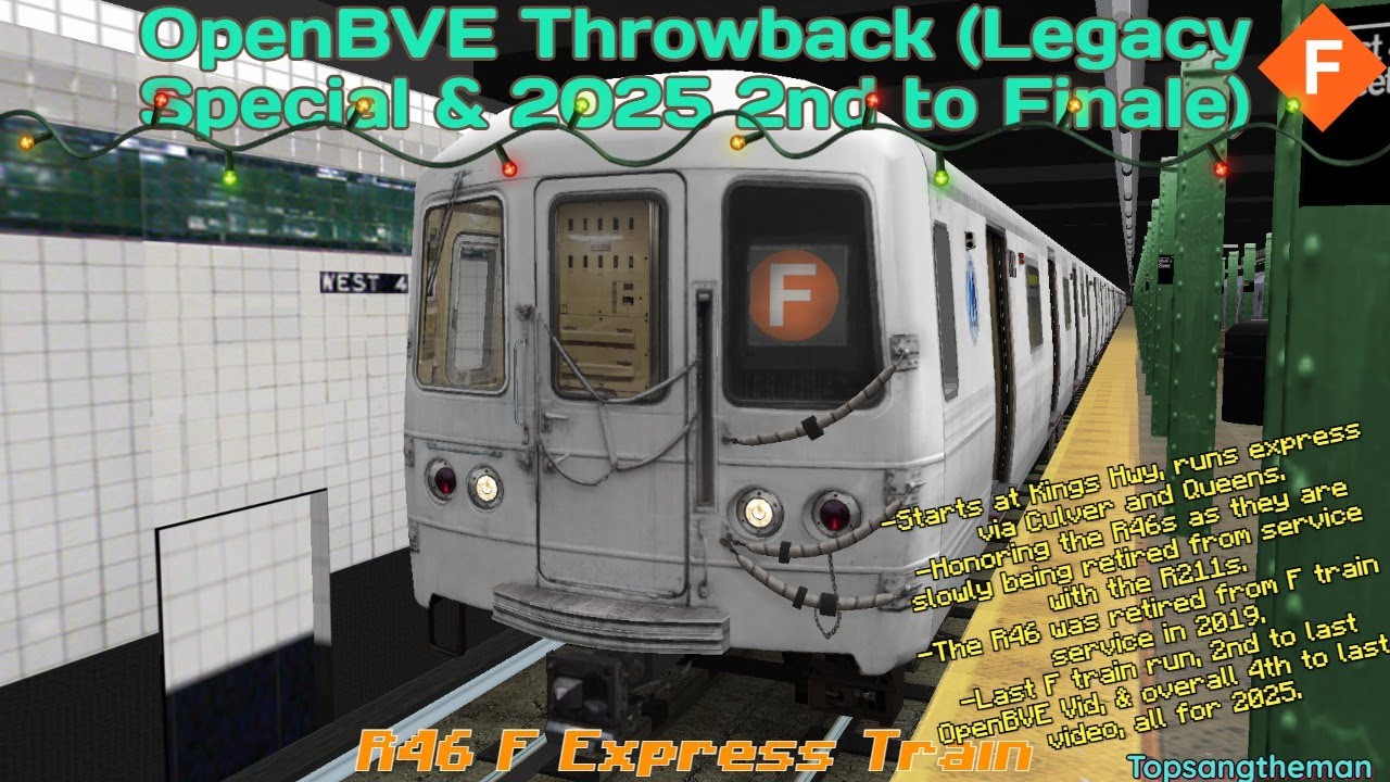 OpenBVE Throwback (Legacy Special & 2025 2nd to Finale) - R46 F Express Train
