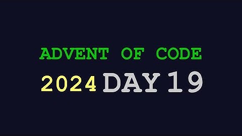 Advent of code 2024: day 19