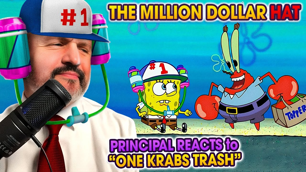 Директор школы реагирует на «Губку Боба Квадратные Штаны», 3 сезон, 6 серия — Видео с реакцией на...