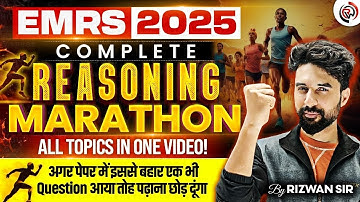 EMRS 2025 Reasoning Marathon | Complete Reasoning Course | All Topics One Video | EMRS TGT PGT 2025