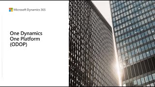 One Dynamics One Platform - One Admin