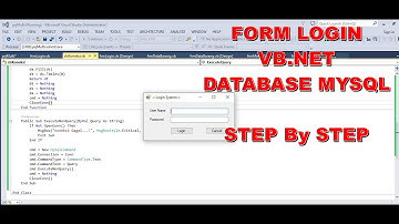 2. Cara Membuat Form Login di VB.NET Database MySQL