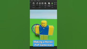 Making an Icon for a Custom Roblox Horror Game! #viral #trending #roblox