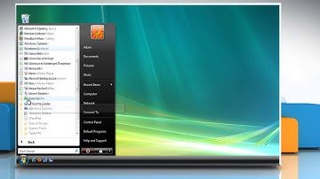 How to open Remote Desktop Connection in Windows® Vista