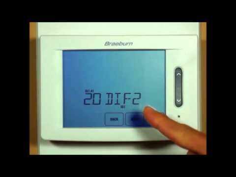 Braeburn Touchscreen Thermostat - Installer Settings