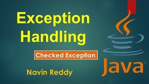 #9.3 Exception Handling | Checked Exception | Finally block