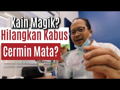 Kain hilangkan sementara rasa kabus cermin mata kerana face mask