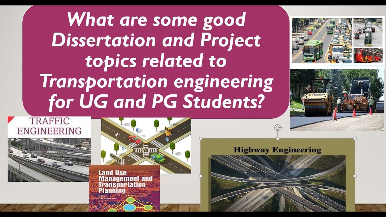m tech thesis topics in transportation engineering