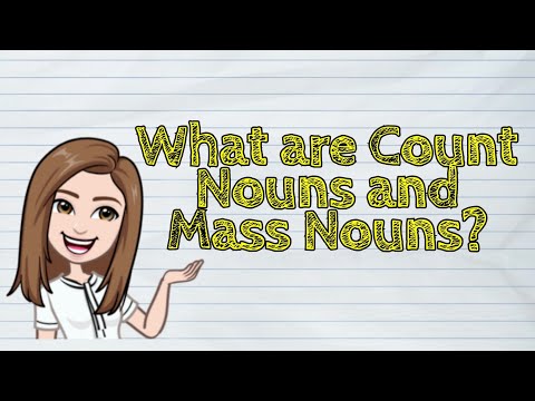 (ENGLISH) What are Count Nouns and Mass Nouns? | Please see the correction in the description box :)