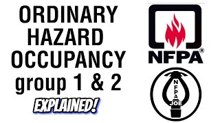 Ordinary Hazard Occupancy NFPA 13 Fire sprinkler head spacing