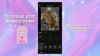 Tutorial edit March Dump simpel 5 menit satset dicapcut 2025