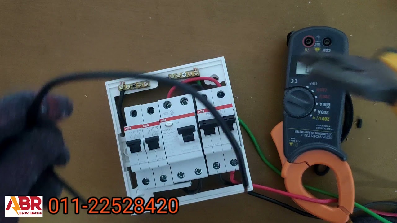 Ujian litar pintas kabel life, neutral dan ground