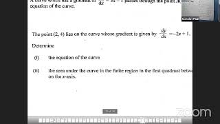 Famous CSEC Additional Mathematics Applications of integration 1 Wealth
