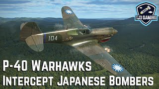 P40 Warhawks of the Flying Tigers Intercept Japanese Bombers! Historic Flight Sim IL2 Sturmovik