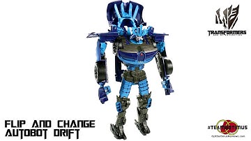Video Review of the Transformers Age of Extinction: Flip and Change Autobot Drift