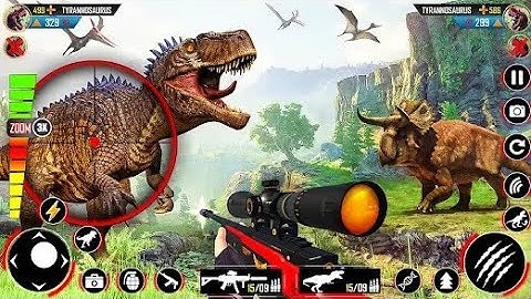 Wild Dino Hunting: Game 3D Dinosaur Games - Android Gameplay