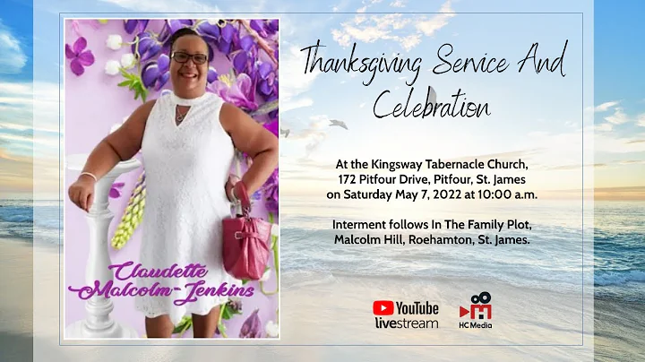 Thanksgiving Service for Claudette Malcolm-Jenkins