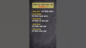 Diễn tả cảm xúc với "I feel..." #hoctienganh #tienganh  #tienganhgiaotiep#tuvungtienganhtheochude