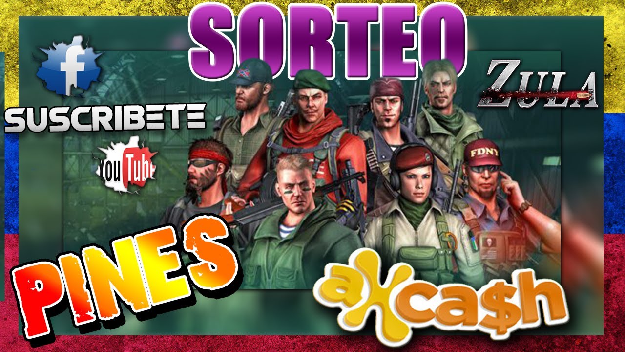 SUPER SORTEO PINES AXESO CASH Y RECARGA [ZULA LATINO] EL MEJOR JUEGO DE DISPAROS
