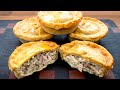 Creamy chicken ham and mushroom pie best pie youll ever taste