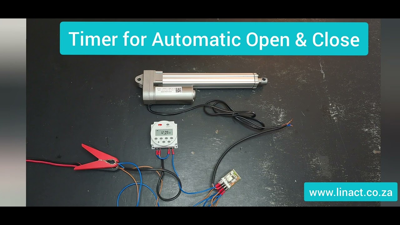 Linear Actuators Opening Automatically using a Timer YouTube