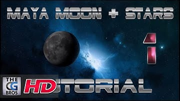 Autodesk Maya Moon and Stars Tutorial Part 1 (Basic)