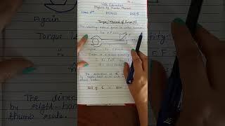 Torque|Moment of Force #physics #class11 #shorts #torque