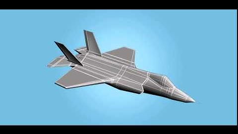 F 35 fighter 3D model from CGTrader.com